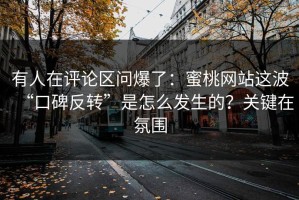 有人在评论区问爆了：蜜桃网站这波“口碑反转”是怎么发生的？关键在氛围